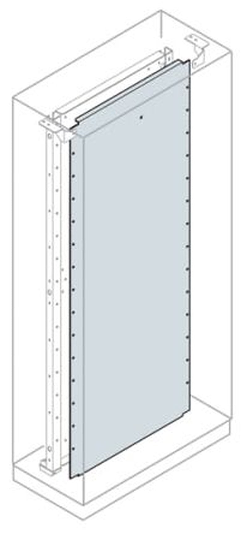 ABB Galvanised Steel Mounting Plate Back Plate, 800mm W, 1.8 m L for Use with Automation and Control Enclosures (System