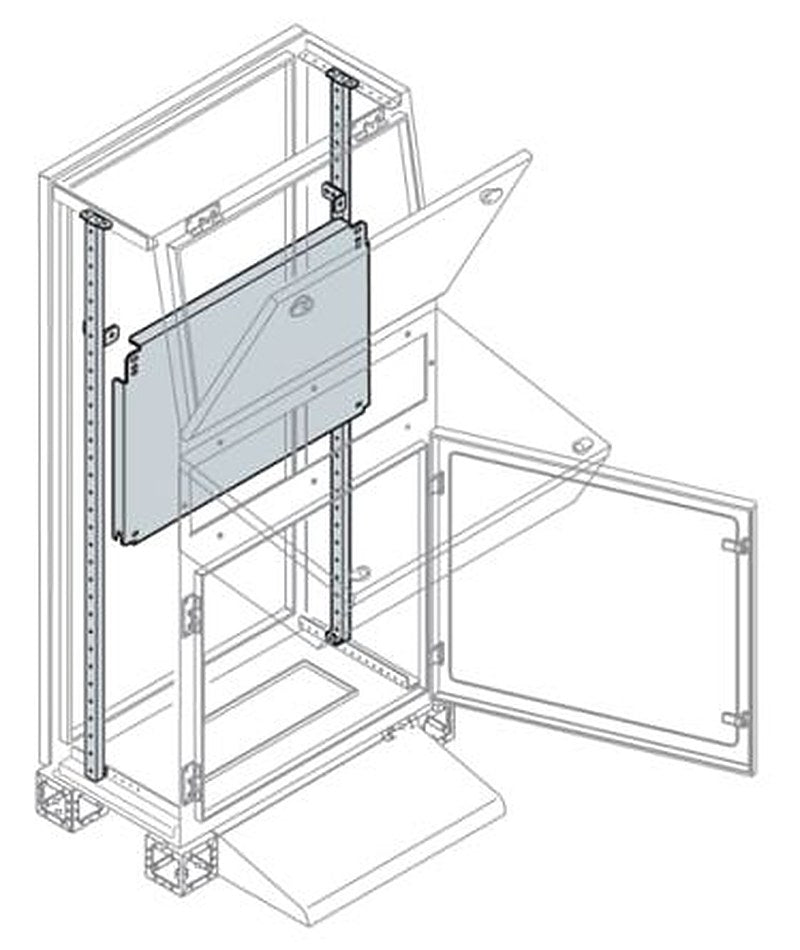 ABB Steel Partial Mounting Plate, 600mm W, 800 mm L for Use with AM2 Cabinets, C2 Consolle - IP55, IS2 Enclosures For