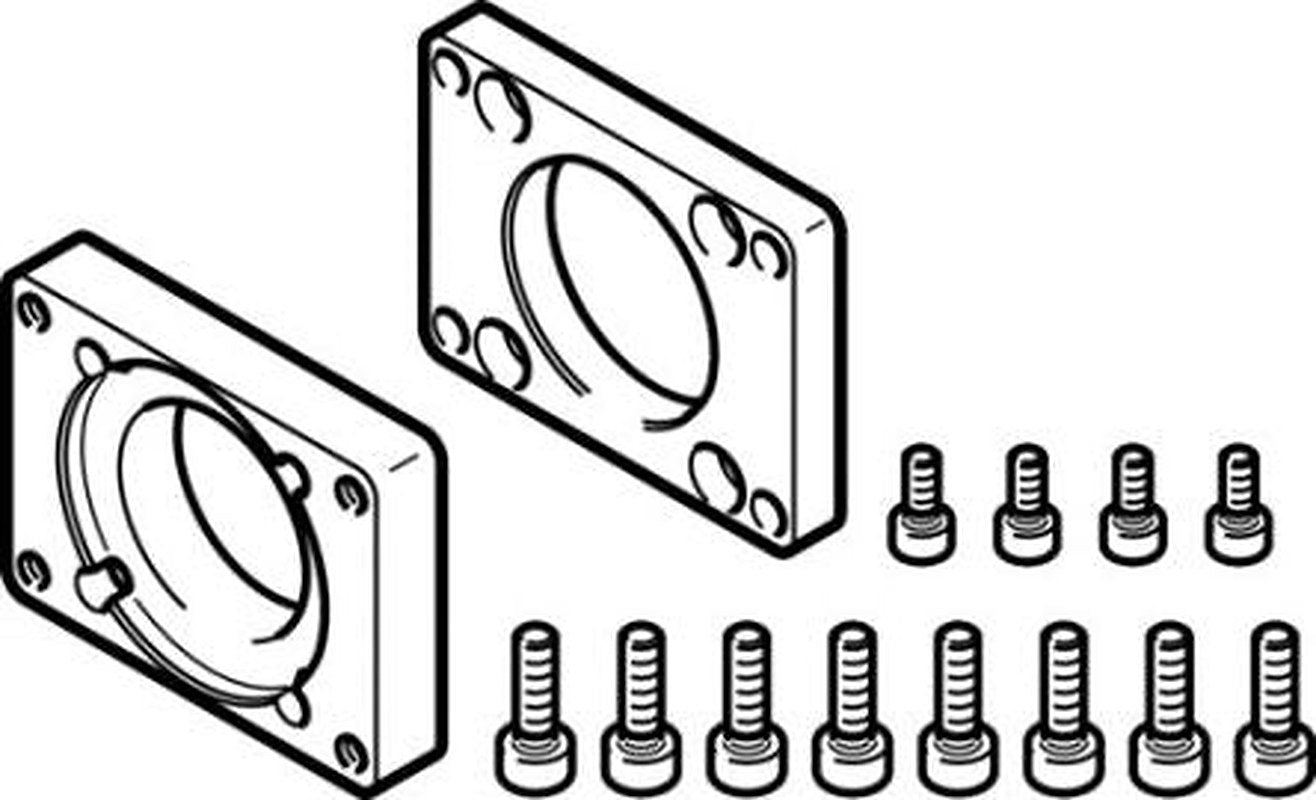 Festo Flange EAMF-A Series Flange for Use with Motor Mounting