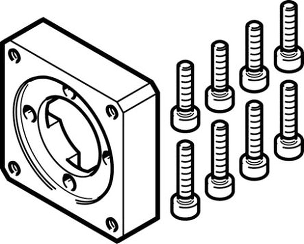 Festo Flange EAMF-A Series Flange for Use with Motor Mounting