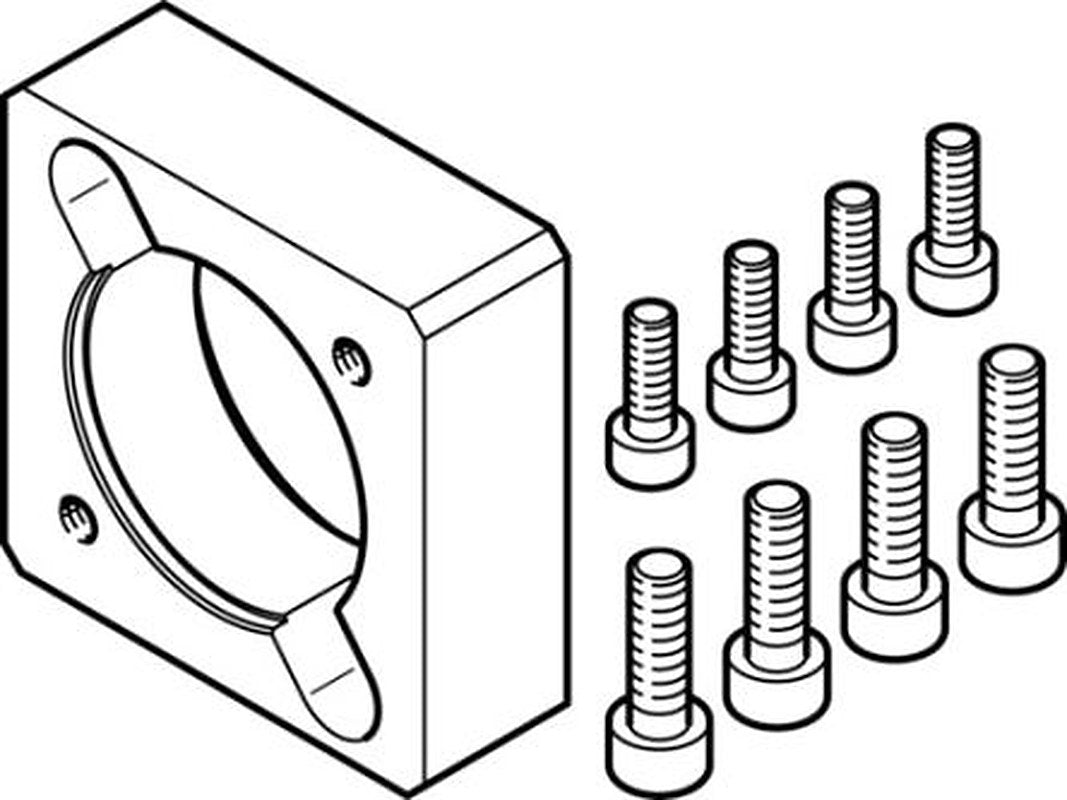 Festo Flange EAMF-A Series Flange for Use with Motor Mounting