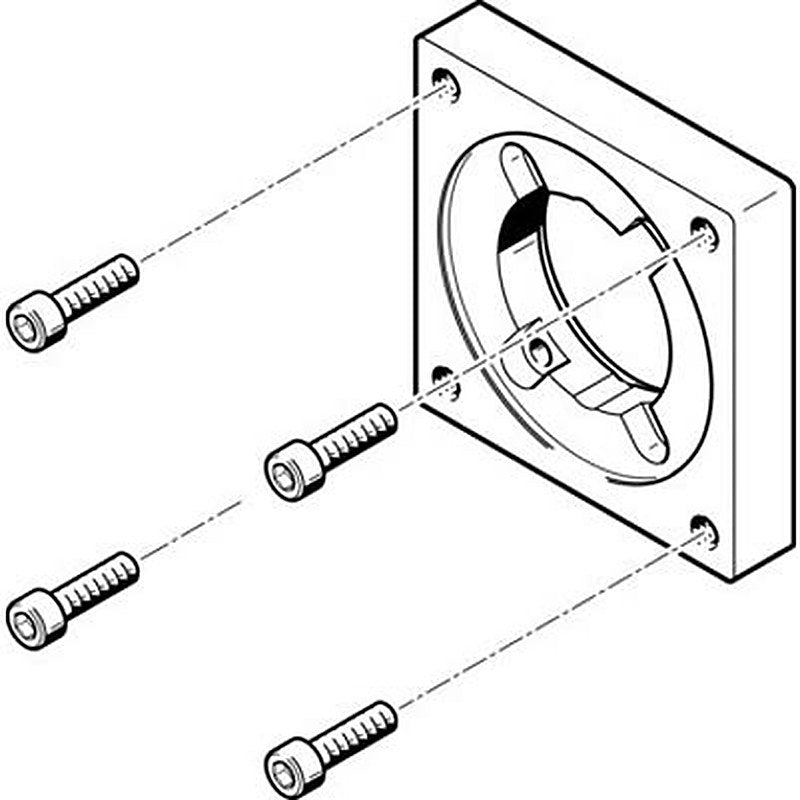Festo Flange EAMF-A Series Flange for Use with Motor Mounting