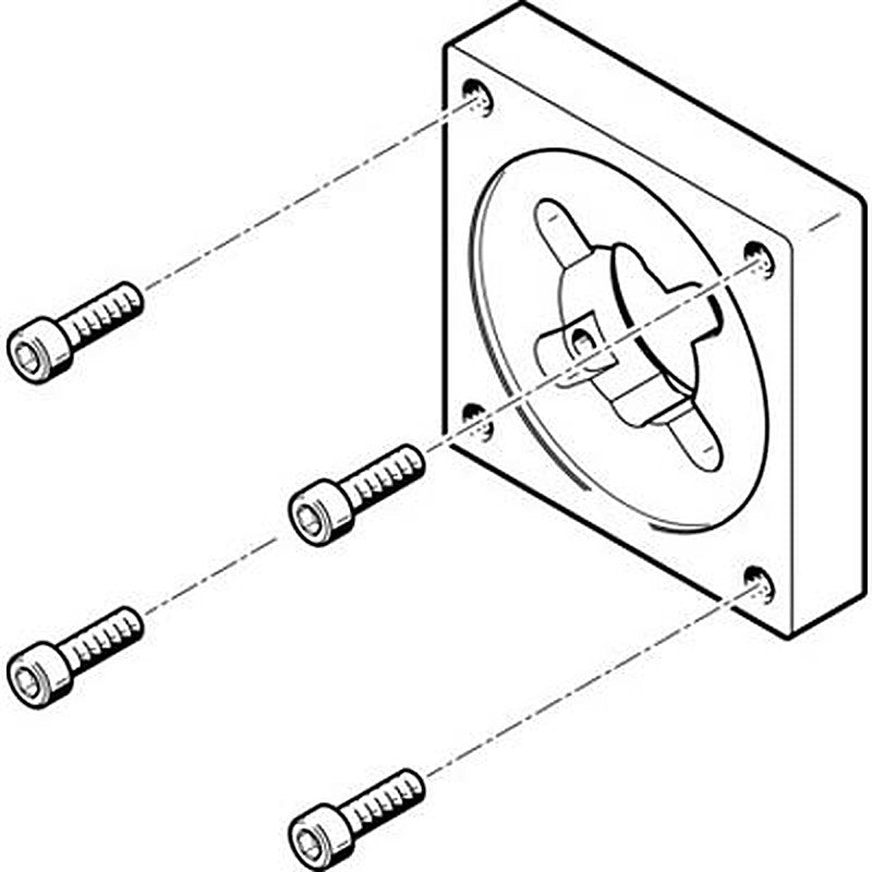 Festo Flange EAMF-A Series Flange for Use with Motor Mounting