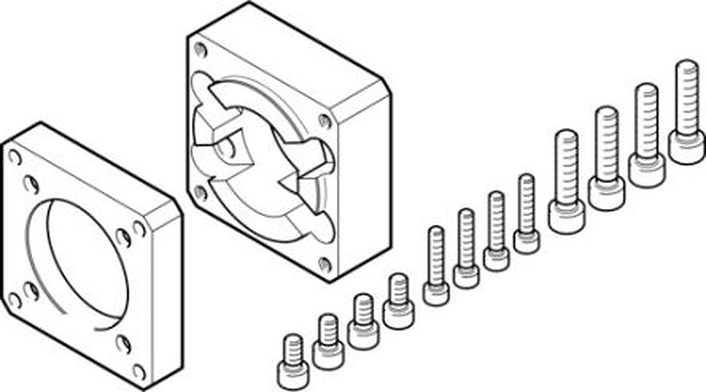 Festo Flange EAMF-A Series Flange for Use with Motor Mounting
