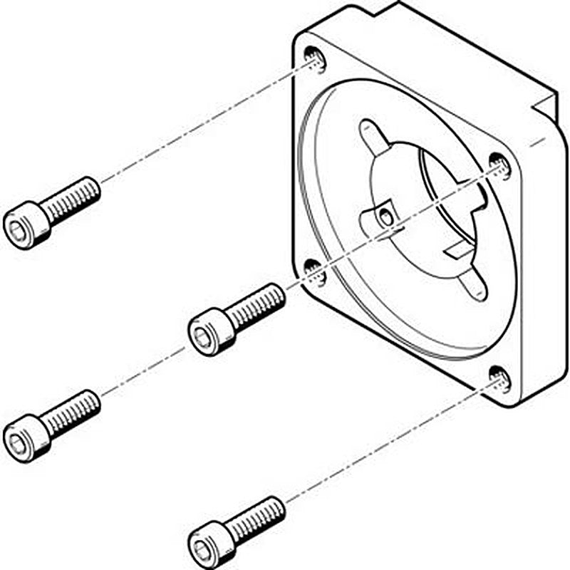 Festo Flange EAMF-A Series Flange for Use with Motor Mounting