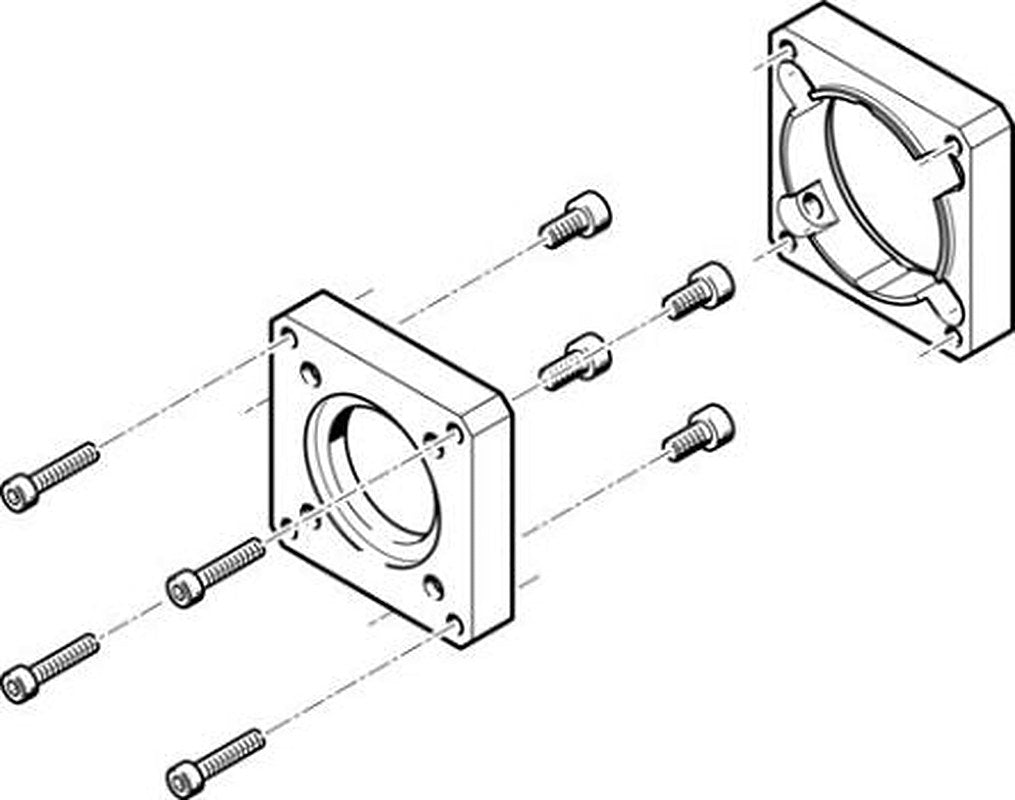 Festo Flange EAMF-A Series Flange for Use with Motor Mounting