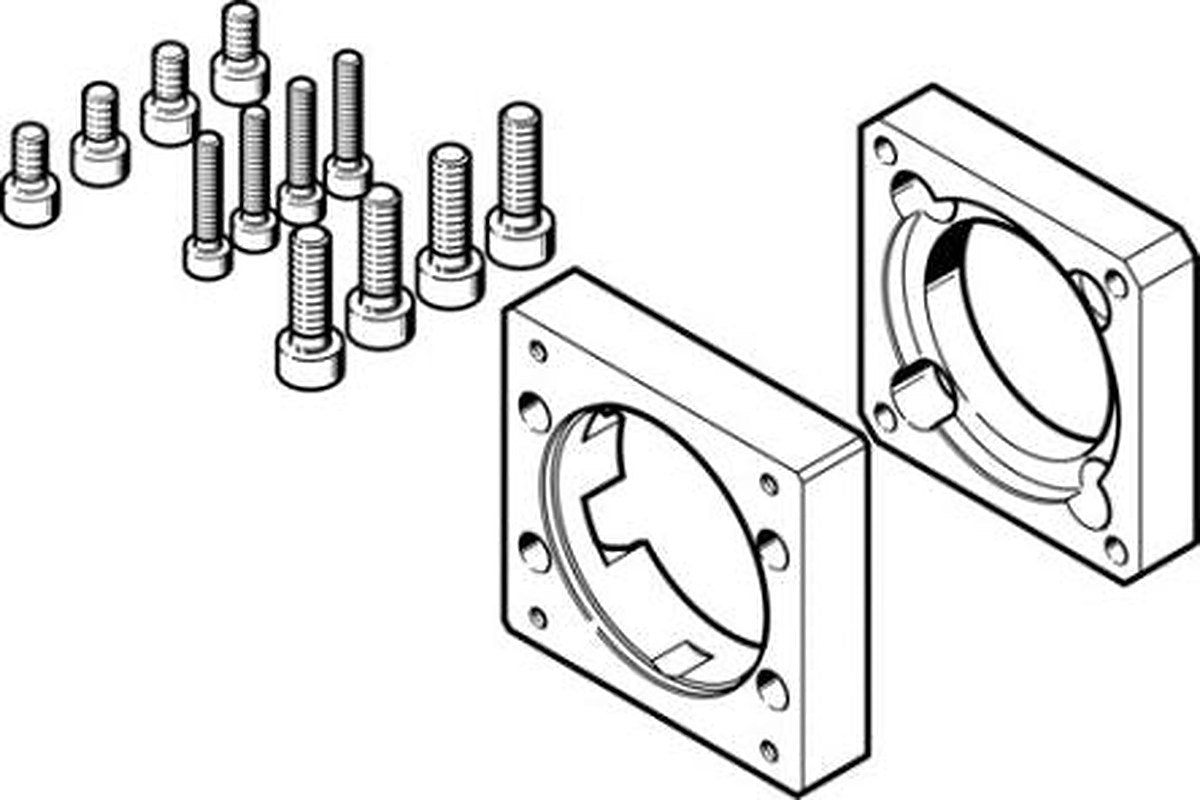 Festo Flange EAMF-A Series Flange for Use with Motor Mounting