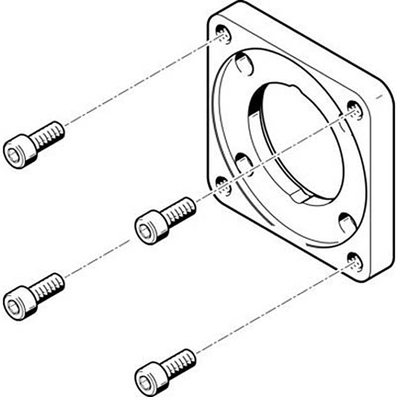 Festo Flange EAMF-A Series Flange for Use with Motor Mounting