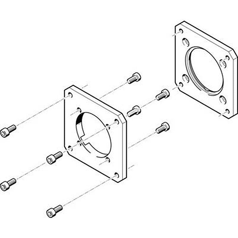 Festo Flange EAMF-A Series Flange for Use with Motor Mounting