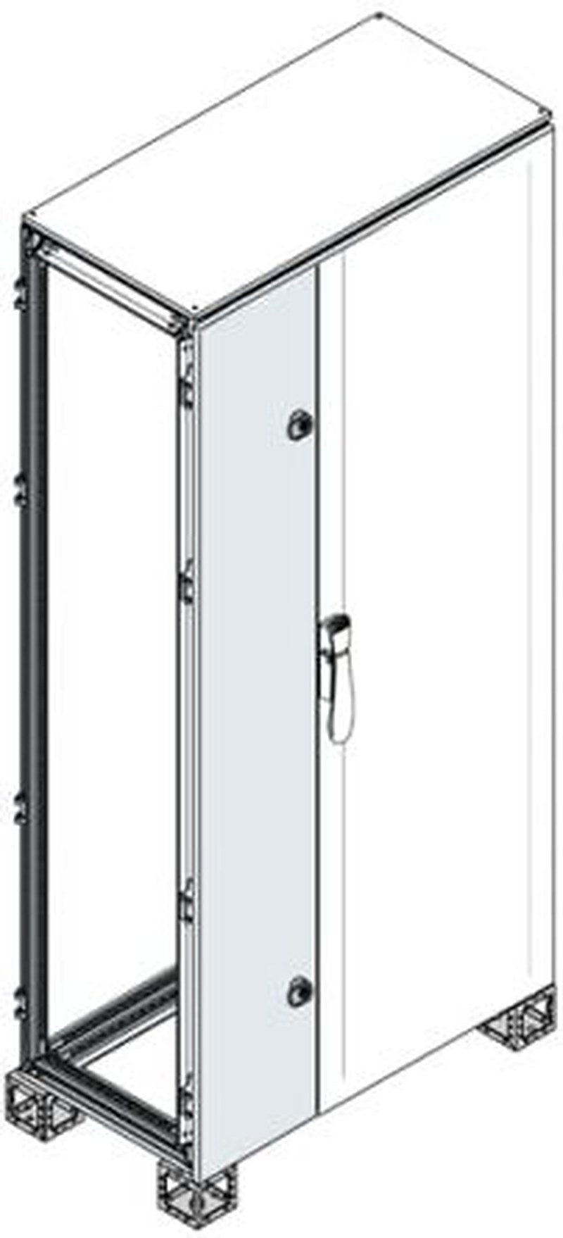 ABB AM2 Series Steel RAL 7035 Single Door, 200 mm H, 200mm W, 2.2 m L for Use with Cable Container