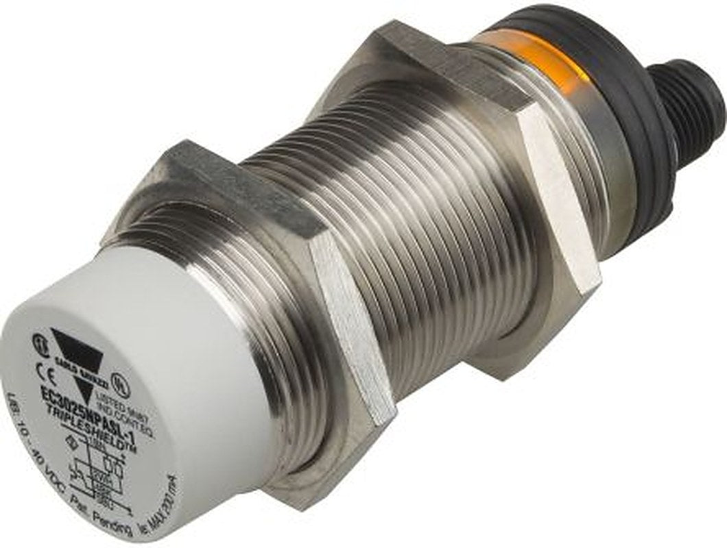 Carlo Gavazzi EC3016TBASL-6 Threaded Barrel Capacitive Proximity Sensor EC3016 16 mm, M30 2-Wire 500mA 250V ac 250 V ac
