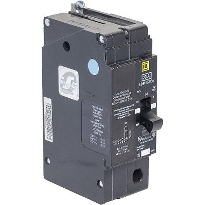 Mini circuit breaker, E-Frame, 20A, 1 pole, 277VAC, 25kA max, bolt on, aux switch, alarm switch [TAA] (Mini circuit breaker E-Frame) is a Schneider Electric product. Designed for reliable performance and long service life. Available across Iraq — contact us for pricing and delivery options.