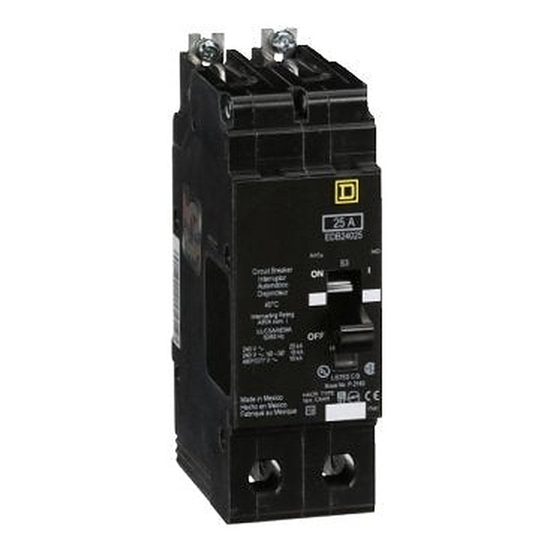 Mini circuit breaker, E-Frame, 25A, 2 pole, 480Y/277VAC, 25kA max, bolt on [TAA] (Mini circuit breaker E-Frame) is a Schneider Electric product. Designed for reliable performance and long service life. Available across Iraq — contact us for pricing and delivery options.