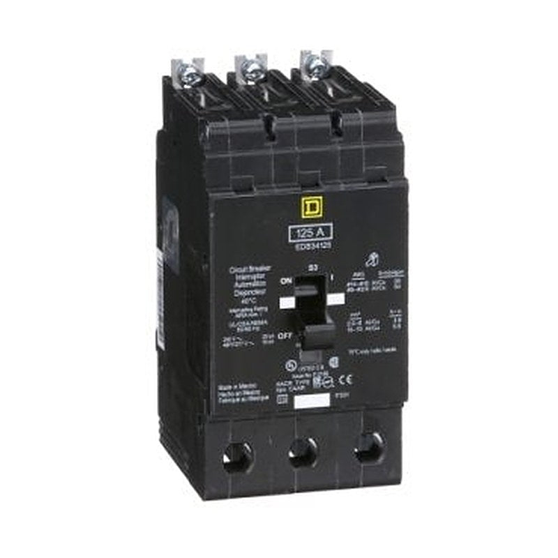Mini circuit breaker, E-Frame, 125A, 3 pole, 480Y/277VAC, 25kA max, bolt on [TAA] (Mini circuit breaker E-Frame) is a Schneider Electric product. Designed for reliable performance and long service life. Available across Iraq — contact us for pricing and delivery options.