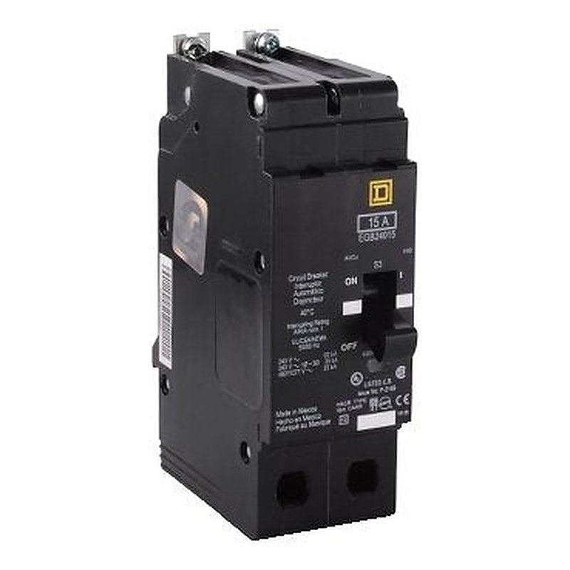 Mini circuit breaker, E-Frame, 15A, 2 pole, 480Y/277VAC, 65kA max, bolt on [TAA] (Mini circuit breaker E-Frame) is a Schneider Electric product. Designed for reliable performance and long service life. Available across Iraq — contact us for pricing and delivery options.