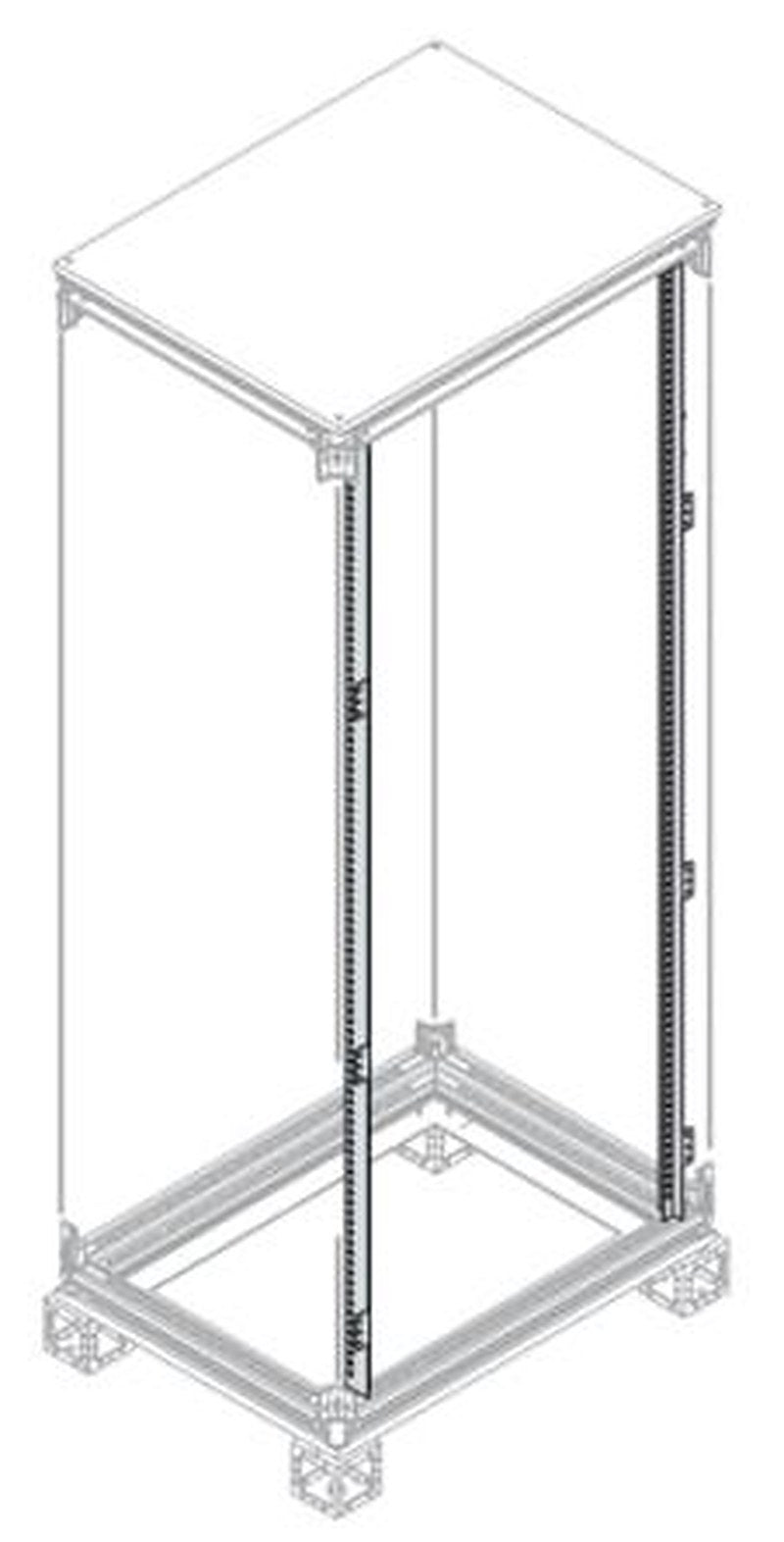 ABB IS2 Series Galvanised Steel Enclosure Profile, 55.3mm W, 55.3 mm H, 1.8 m L For Use With IS2 Enclosures