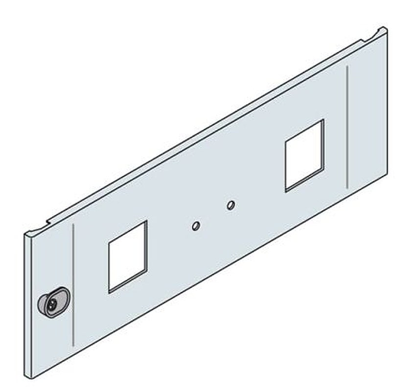 ABB IS2 Series RAL 7035 Light Grey Steel, 175 mm H, 578.4mm W, 12.7 mm L, for Use with IS2 Enclosures For Automation