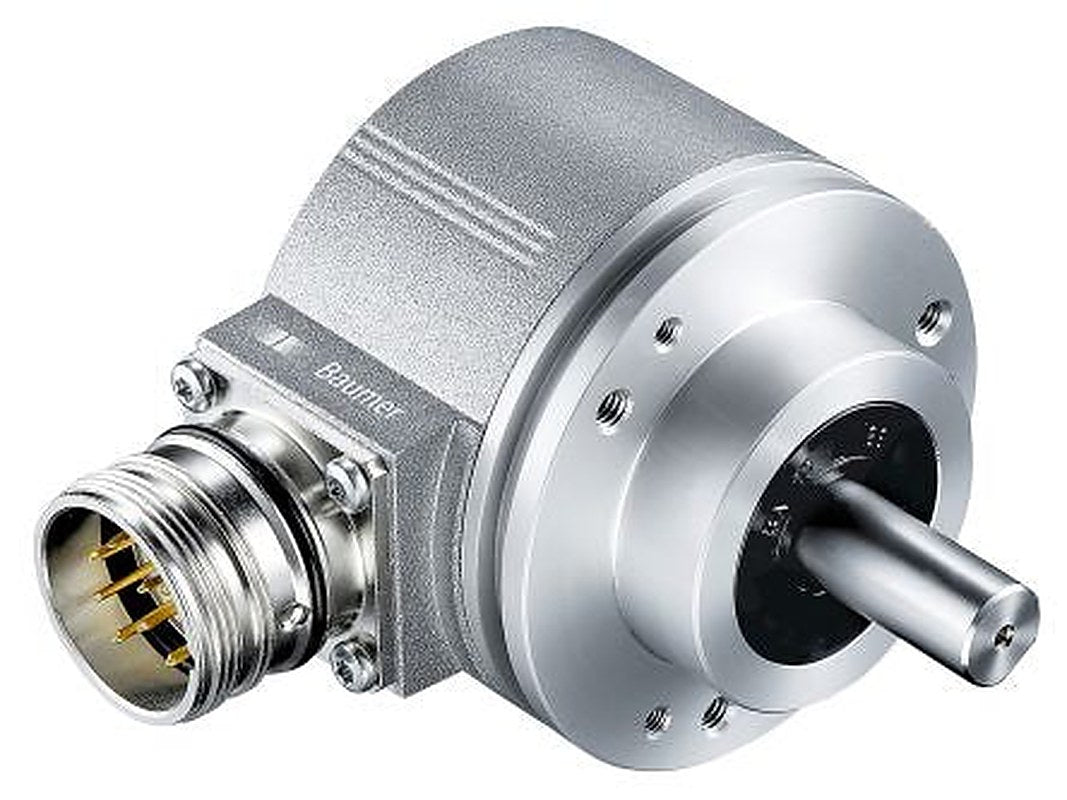 Baumer EIL580 Series Optical Incremental Encoder 30V, 2048 ppr ppr, Push Pull, HTL Signal, Solid Type, 10 mm Shaft