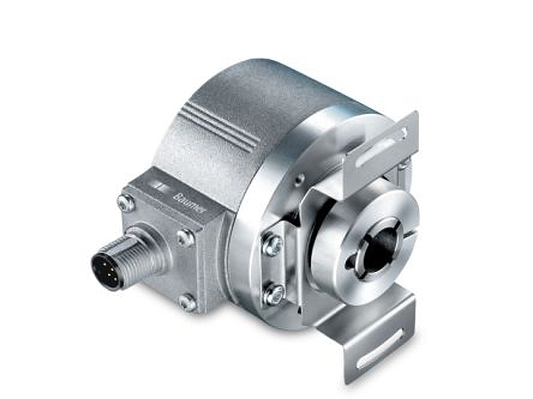 Baumer 30V dc, 4.75 V dc 2500 ppr Pulse Optical Encoder with a 12 mm Hollow Shaft, Flange, Connector