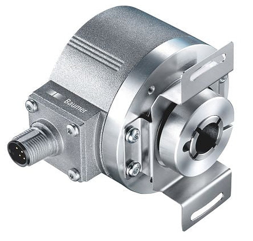 Baumer EIL580P Series Optical Incremental Encoder 30V dc, 65536 ppr ppr, TTL/HTL Signal, Hollow Type, 12 mm Shaft