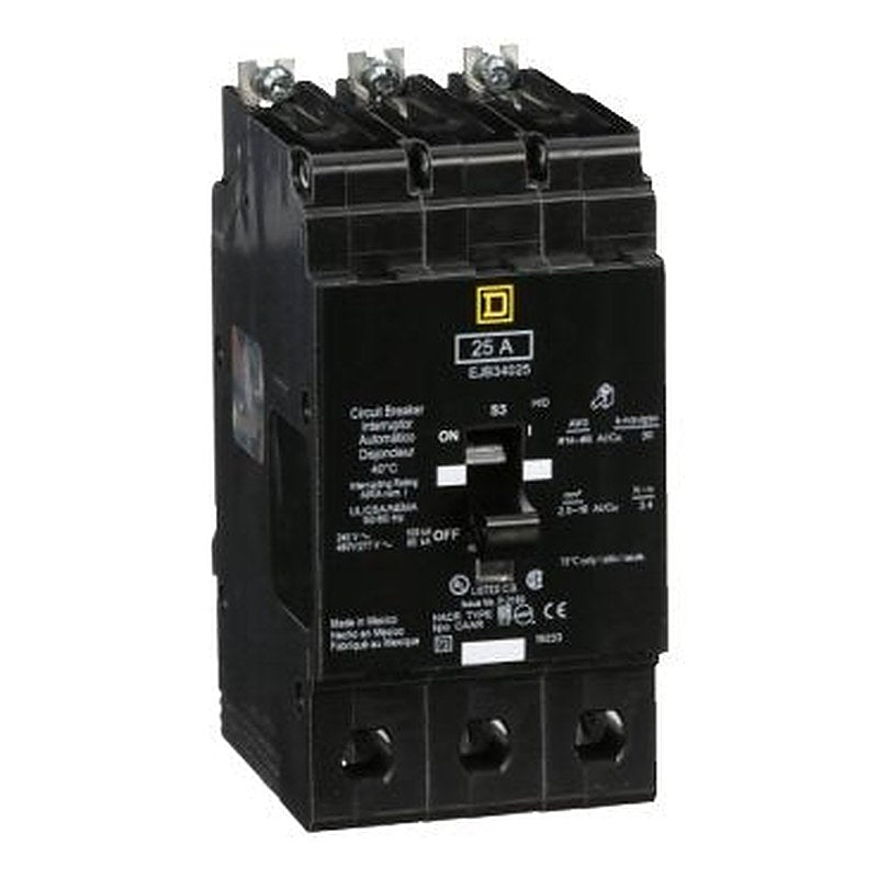 Mini circuit breaker, E-Frame, 25A, 3 pole, 480Y/277VAC, 100kA max, bolt on [TAA] (Mini circuit breaker E-Frame) is a Schneider Electric product. Designed for reliable performance and long service life. Available across Iraq — contact us for pricing and delivery options.