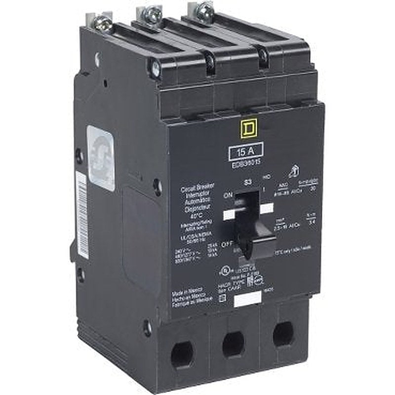 Mini circuit breaker, E-Frame, 25A, 3 pole, 600Y/347VAC, 100kA max, bolt on [TAA] (Mini circuit breaker E-Frame) is a Schneider Electric product. Designed for reliable performance and long service life. Available across Iraq — contact us for pricing and delivery options.