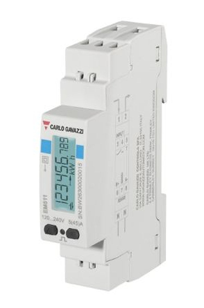 Carlo Gavazzi 1 Phase LCD Energy Meter, Type Single Phase