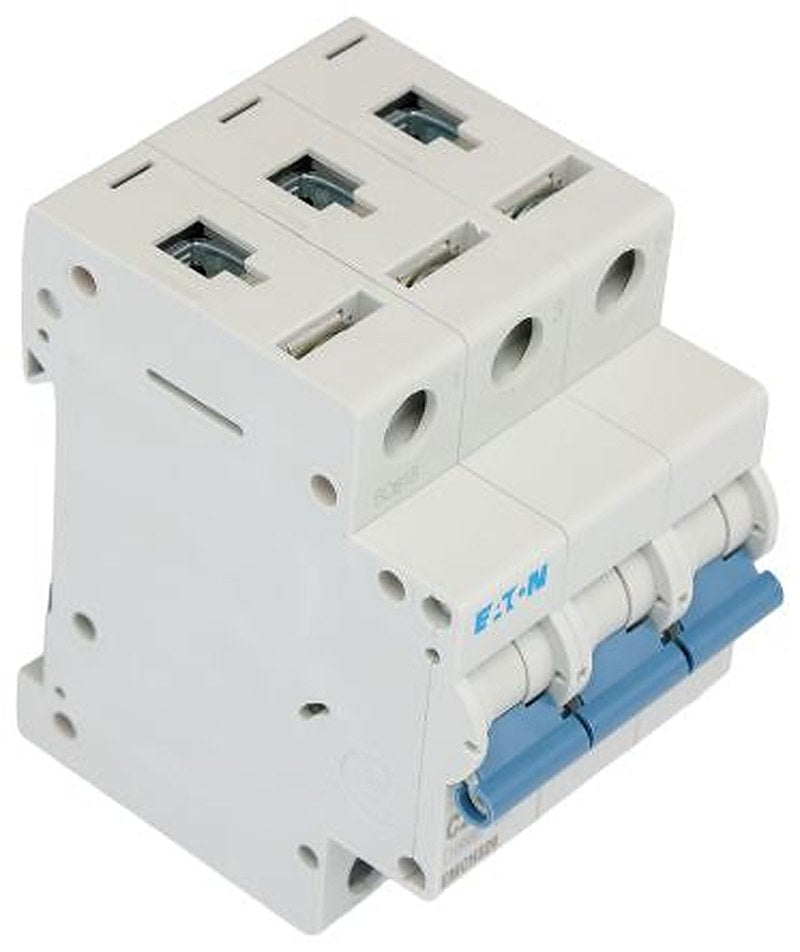 Eaton MEM Shield EMCH Miniature Circuit Breaker, 3-Pole, 20A, Type C, 240V ac AC, 48 V dc DC, 10 kA Breaking Capacity