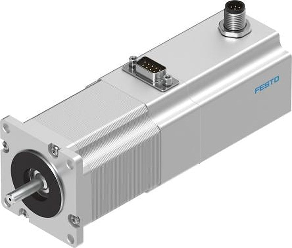 Festo EMMS-ST Series Hybrid Stepper Motor 48V, 1.4Nm Torque, 1.8 °, 6.35 mm Shaft