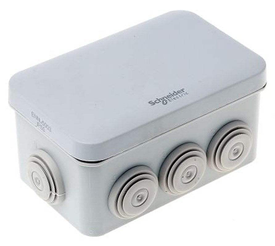 Schneider Electric Mureva BOX Series Grey ABS Junction Box, IP55, 65 mm, 55mm 105 mm