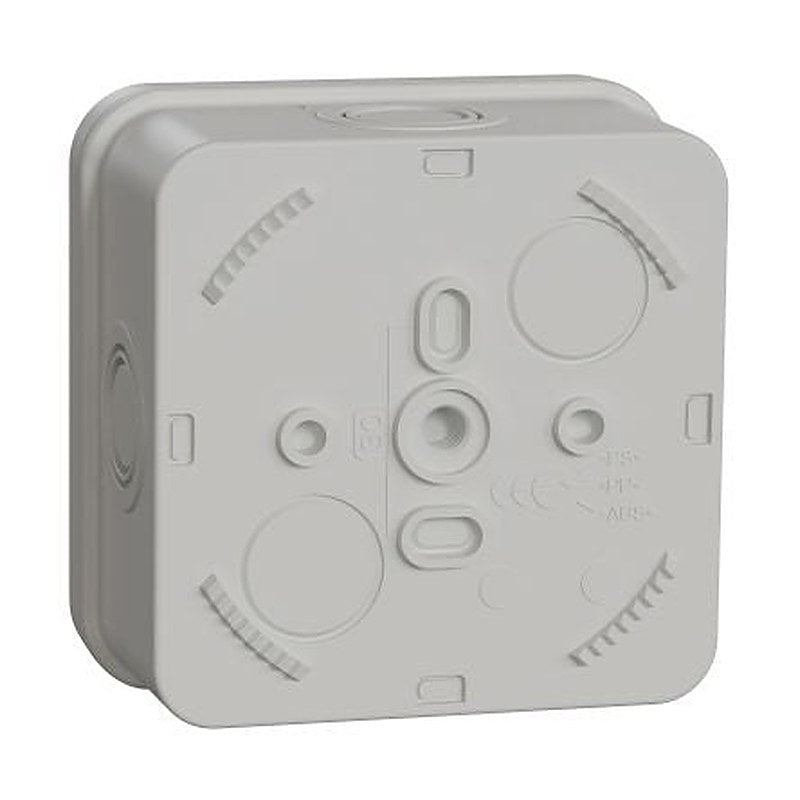 Schneider Electric Mureva Box Series Grey ABS Junction Box, IP20, 80 mm, 80mm 51 mm