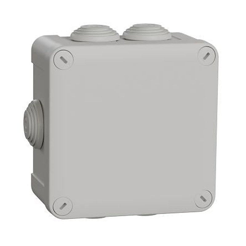 Schneider Electric Mureva Box Series Grey Polypropylene Junction Box, IP55, 6 Terminals, 128 mm, 128mm 61 mm