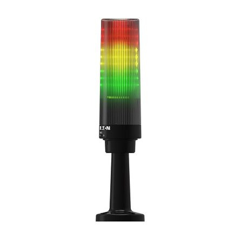Eaton SLC Series Green, Red, Yellow Signal Tower No Sounder Component, 3 Lights 24V ac/dc Standard Mount