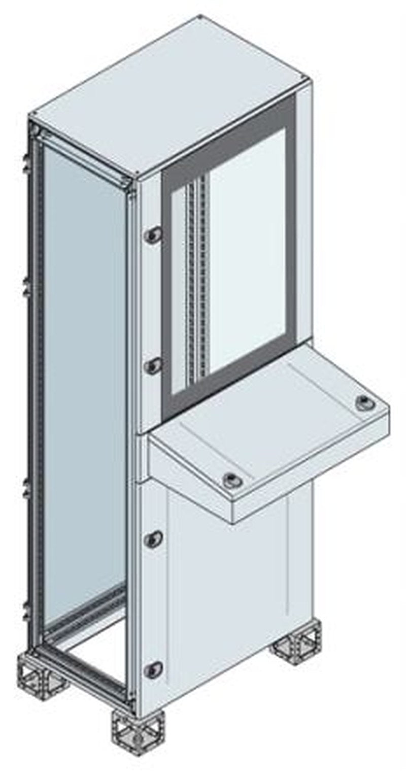 ABB ES18 Series Sheet Steel 1-Door Floor Standing Enclosure, Opaque Door, IP65 910 mm, 610 mm 1911.5 mm