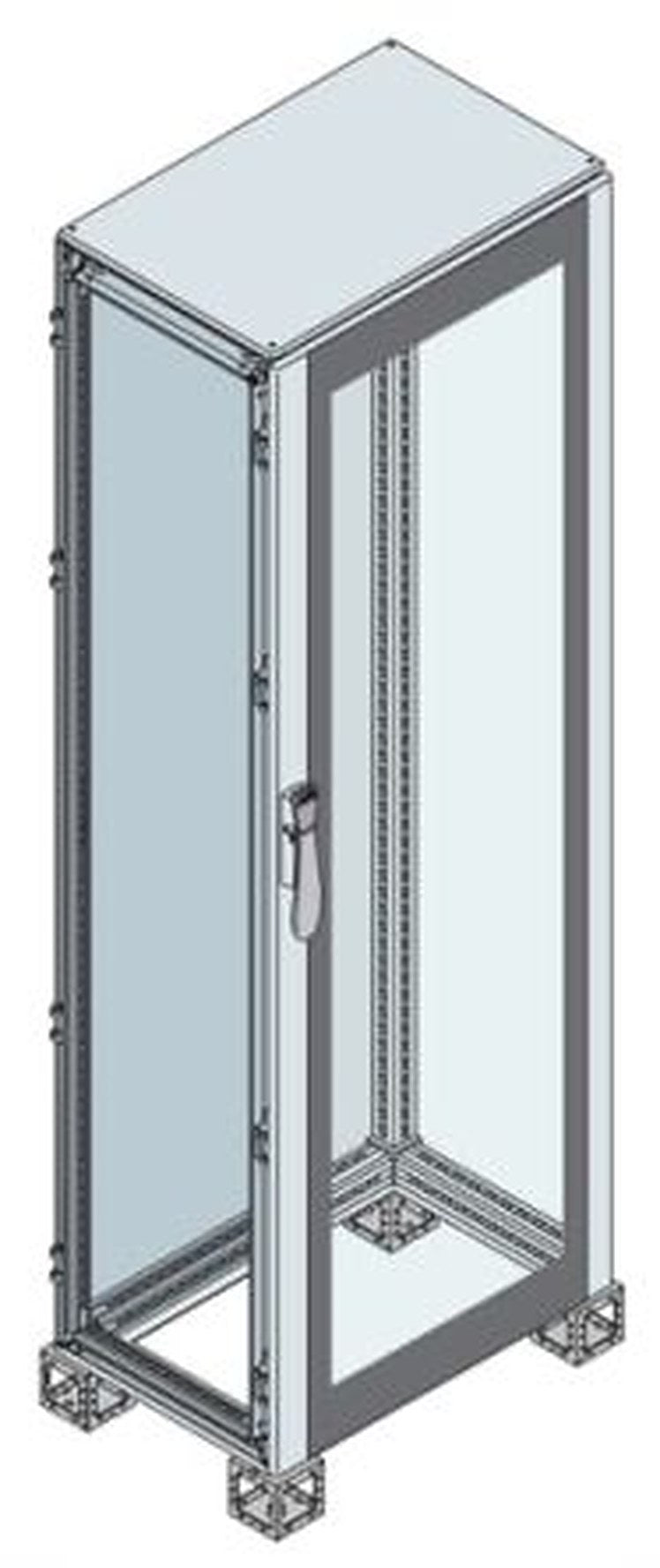 ABB AM2 Series Sheet Steel Metal 1-Door Floor Standing Enclosure, Transparent Door, IP65 800 mm, 800 mm 1800 mm