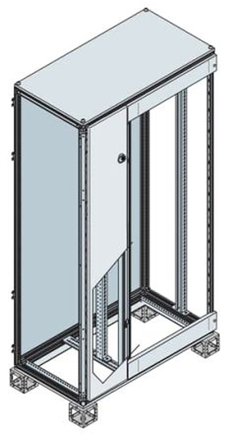 ABB AM2 Series Sheet Steel Metal 1-Door Floor Standing Enclosure, Opaque Door, IP65 1000 mm, 1000 mm 2000 mm
