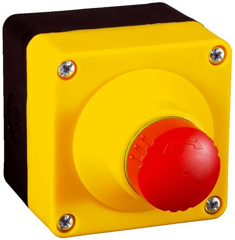 SICK ES21 Series Emergency Stop Push Button, Surface Mount, 1 NO/2 NC, IP54