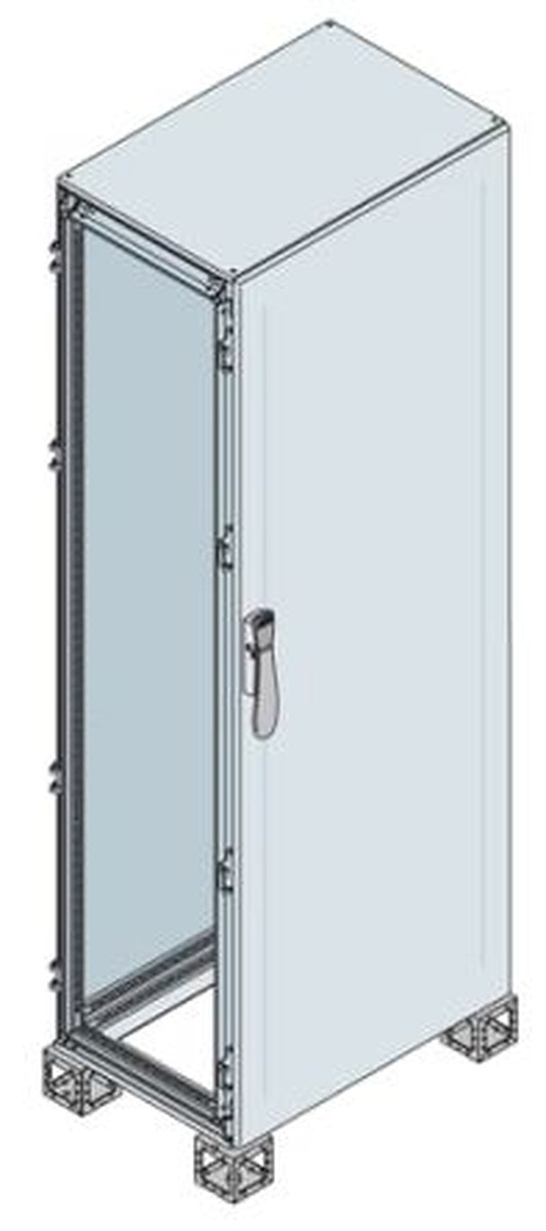 ABB AM2 Series Sheet Steel Metal 1-Door Floor Standing Enclosure, Opaque Door, IP65 400 mm, 1000 mm 2200 mm