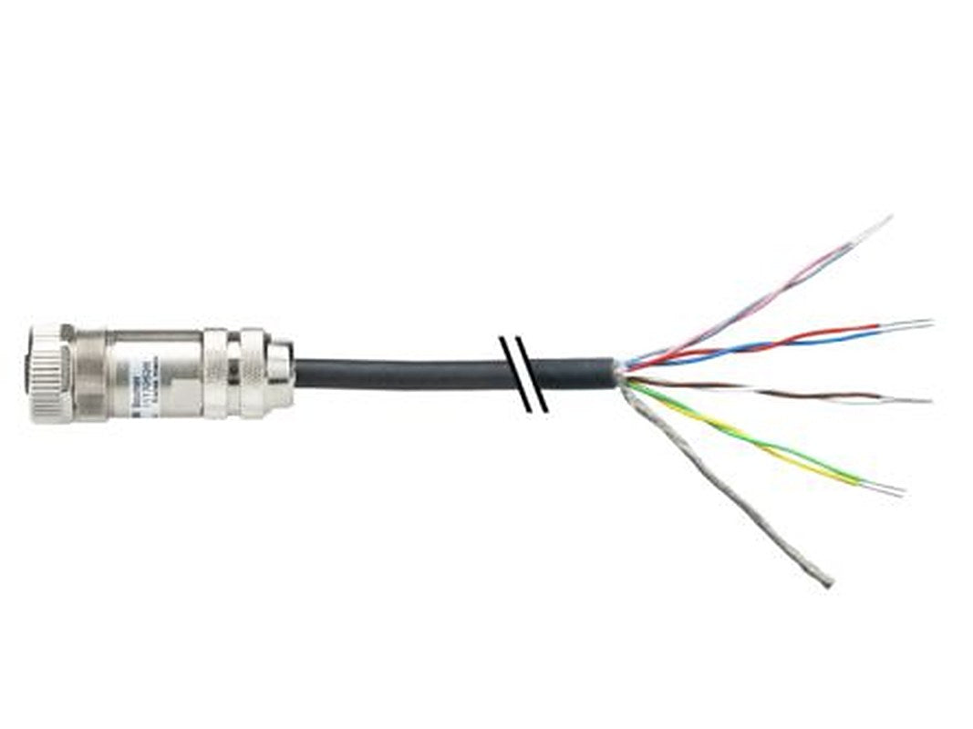 Baumer Female 8 way M12, Straight to M12 Actuator/Sensor Cable, 20 m