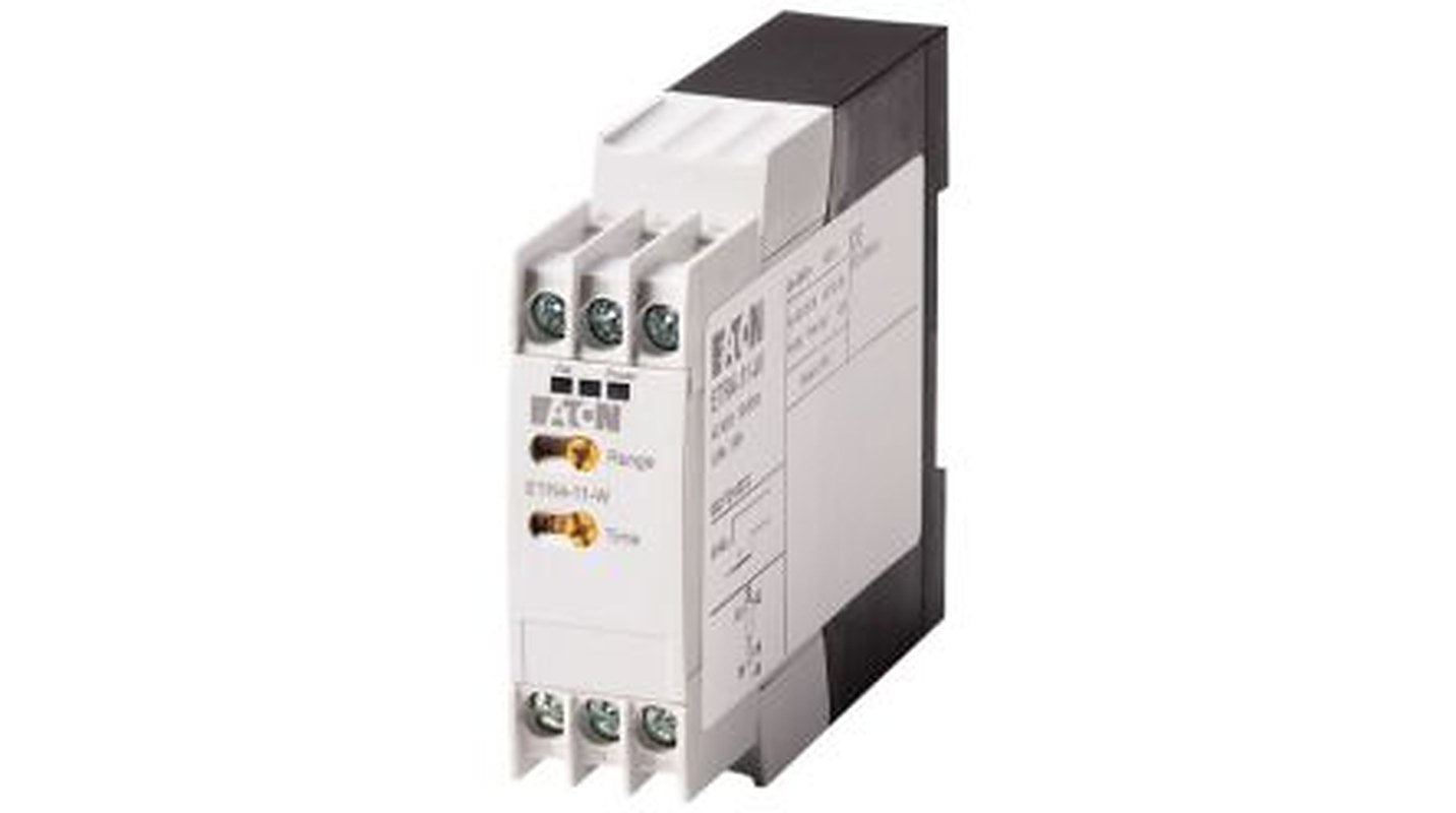Eaton ETR4 Series DIN Rail Time Delay Relay, 1-Contact, 400 V ac 400V ac, 0.05 to 360000 s, 10-Function, SPDT Switch