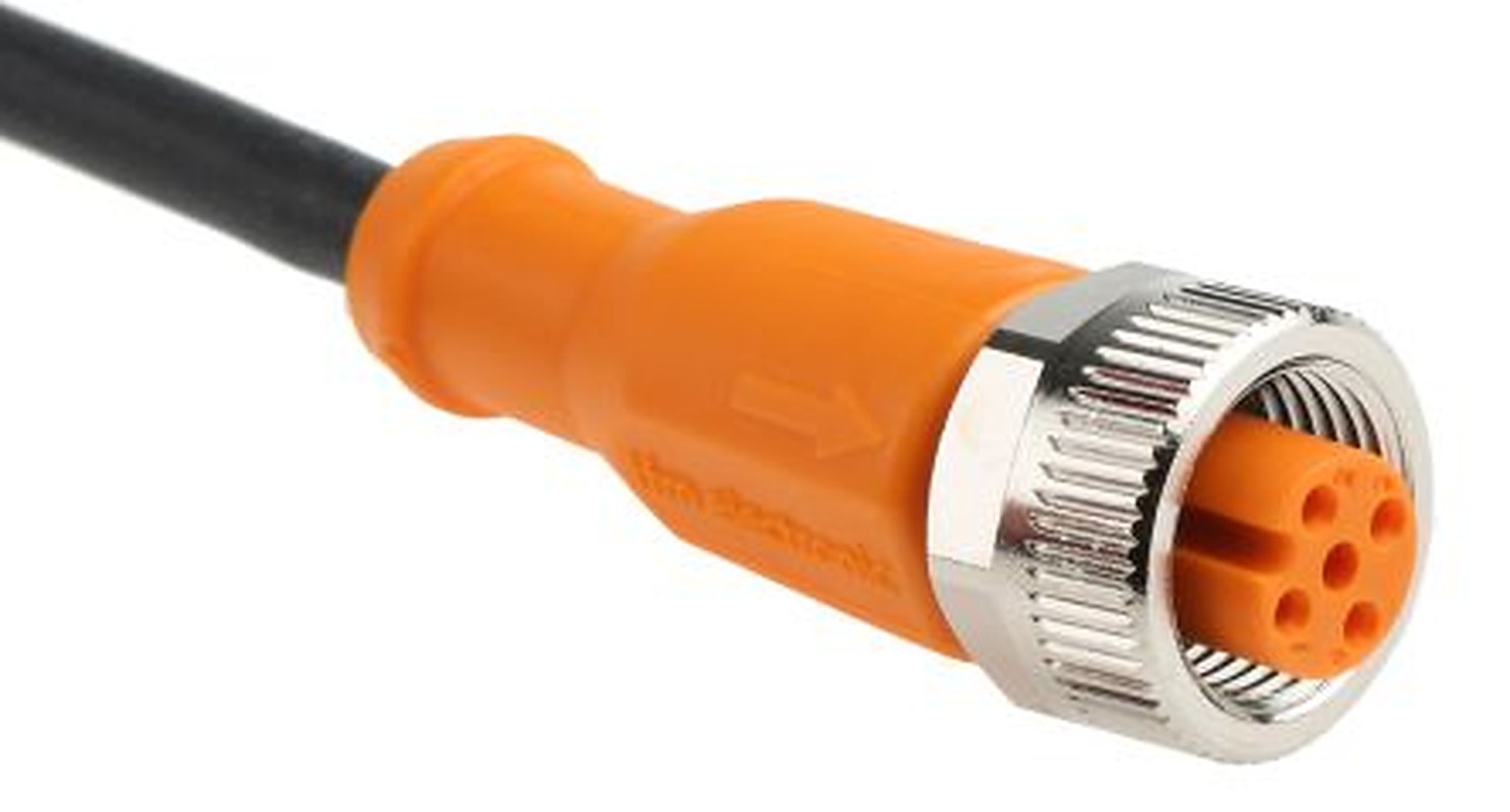 ifm electronic Female 4 way M12 to Unterminated Free End Sensor Actuator Cable, 2 m