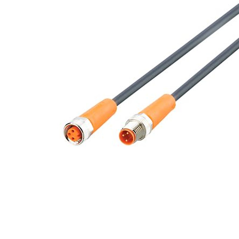 ifm electronic Male 3 way Straight to Female 5 way Straight Communication Cable, 1.5 m