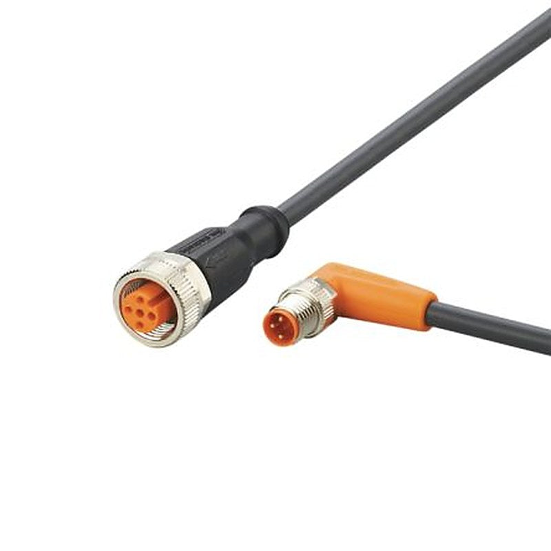 ifm electronic Male 3 way Right Angle to Female 5 way Straight Communication Cable, 300 mm