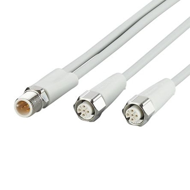 ifm electronic Male 5 way Straight to Female 5 way Straight Communication Cable, 5 m