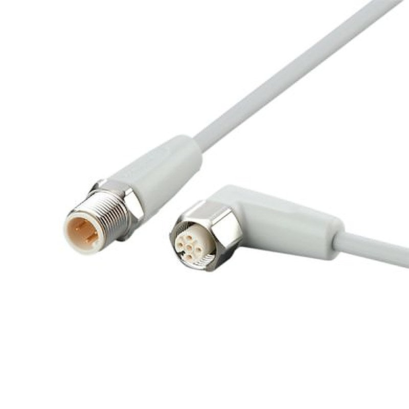 ifm electronic Male 4 way Straight to Female 5 way M12 Communication Cable, 3 m