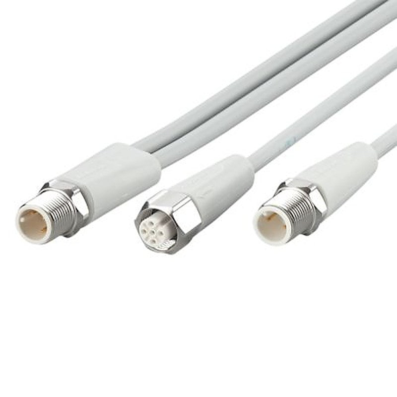 ifm electronic Male 1 way Straight to Male/Female 2 way Straight Sensor Actuator Cable, 10 m