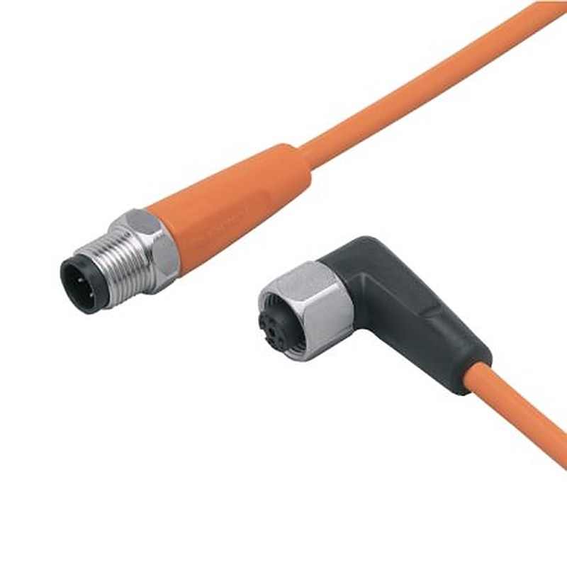 ifm electronic Male 1 way Straight to Female 1 way M12 Sensor Actuator Cable, 10 m