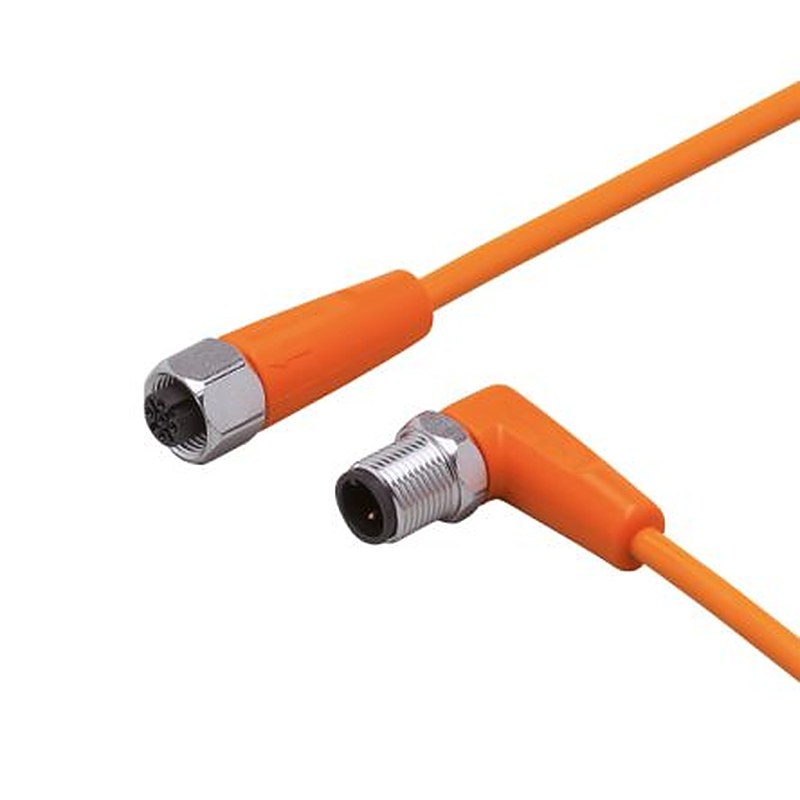 ifm electronic Male 1 way Right Angle to Female 1 way Straight Sensor Actuator Cable, 300 mm