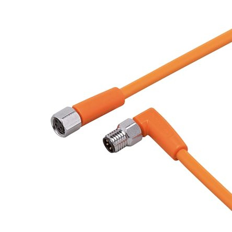 ifm electronic Male 1 way Right Angle to Female 1 way Straight Sensor Actuator Cable, 5 m