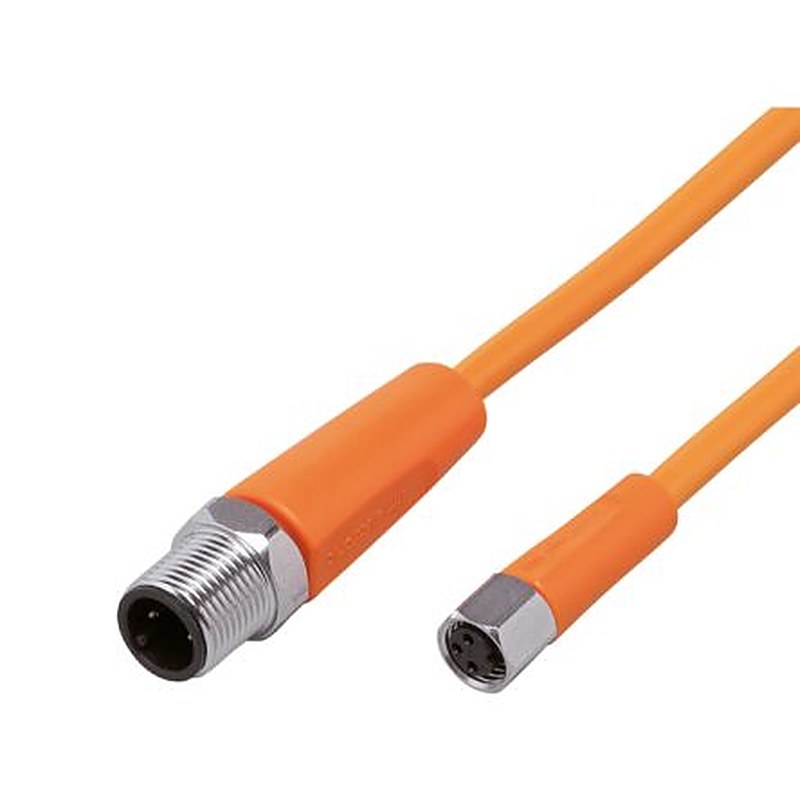 ifm electronic Male 1 way Straight to Female 1 way Straight Sensor Actuator Cable, 1 m